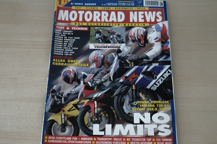 Motorrad News 08/2003
